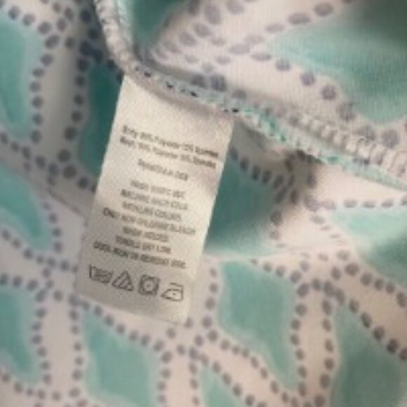 Cabana Life Aqua Print 1/4 Zip Pullover XSmall - Picture 4 of 5